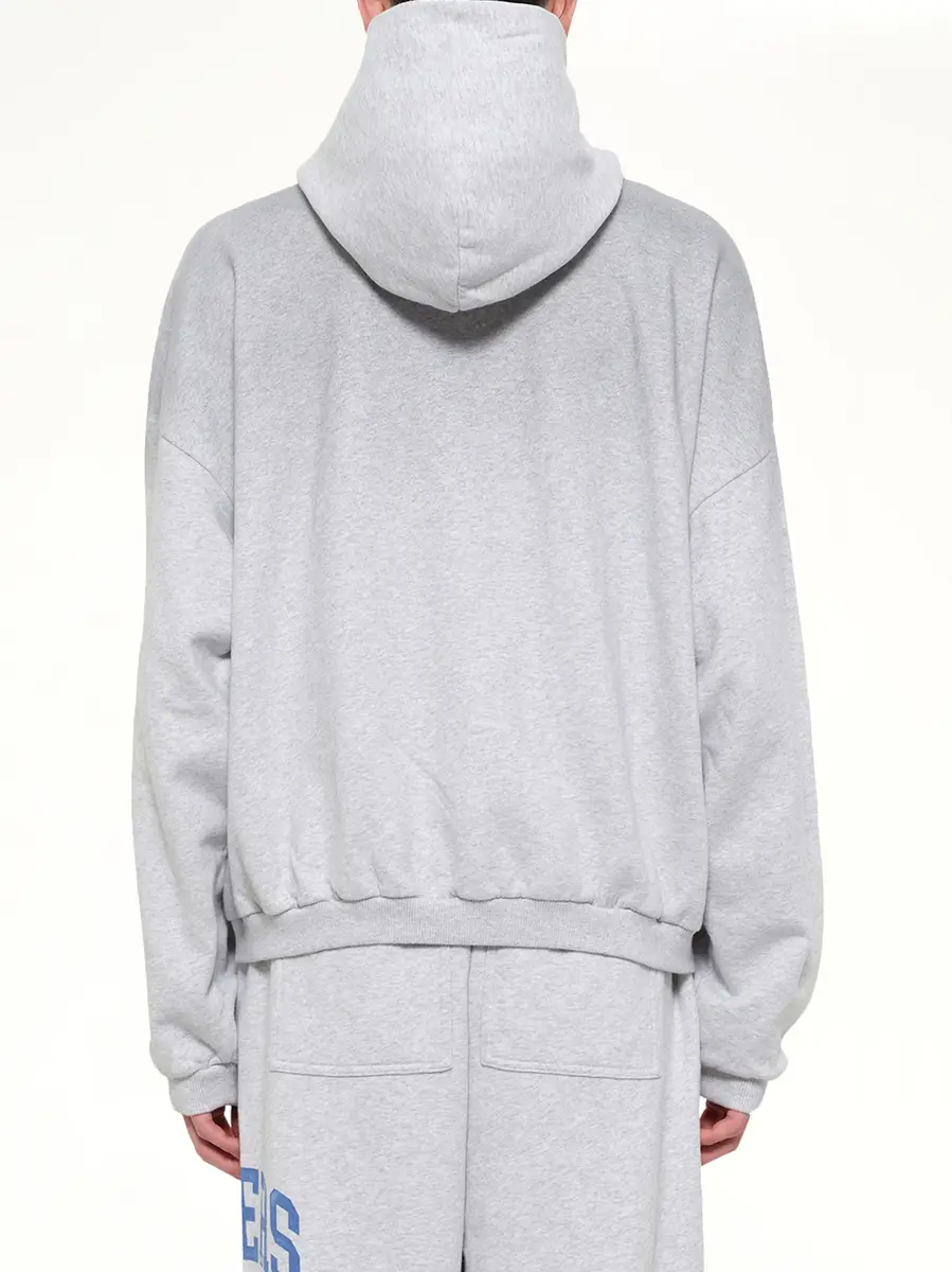 Represent Represent Owners Club Zip Through Hoodie in Sprayed Ice Grey Marl | Thumbnail 5 Represent Represent Owners Club Zip Through Hoodie in Sprayed Ice Grey Marl | Thumbnail 5