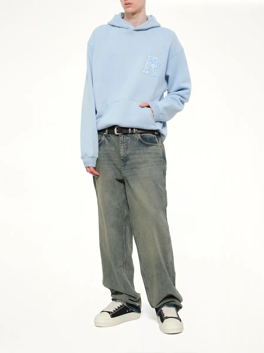 Represent Western Initial Hoodie in Mountain Bluebird | Thumbnail 4 Represent Western Initial Hoodie in Mountain Bluebird | Thumbnail 4