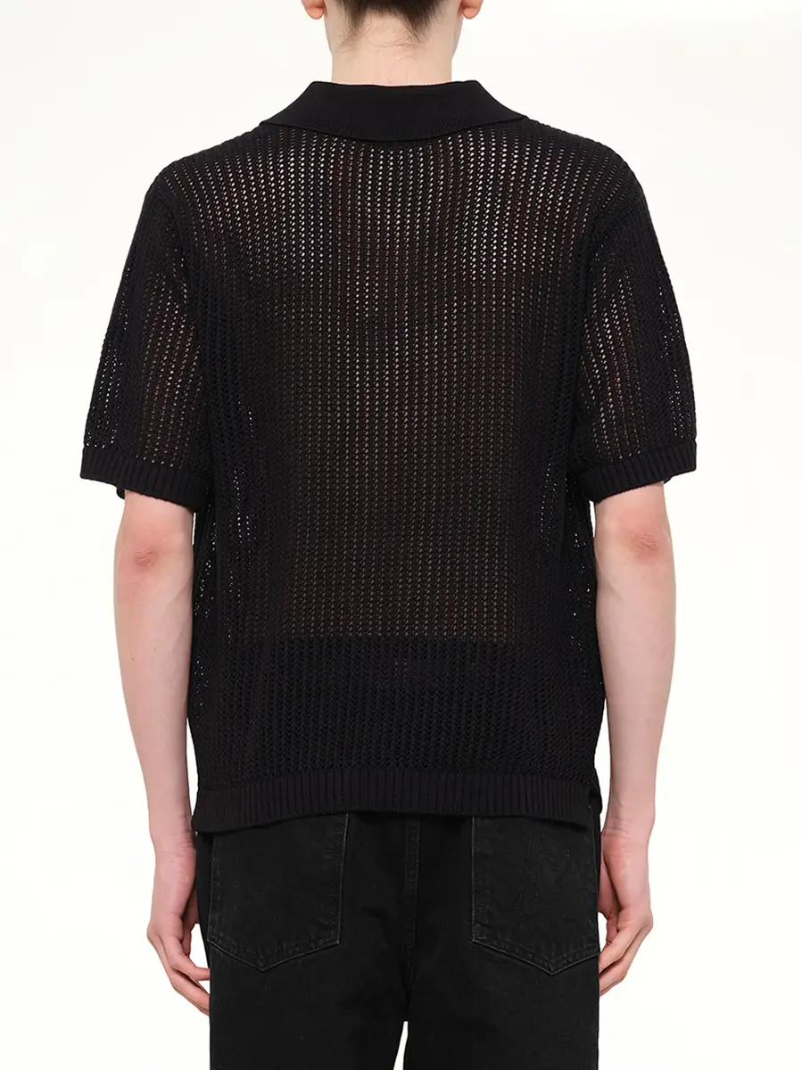 Represent Beverly Knit Polo in Jet Black | Thumbnail 5 Represent Beverly Knit Polo in Jet Black | Thumbnail 5