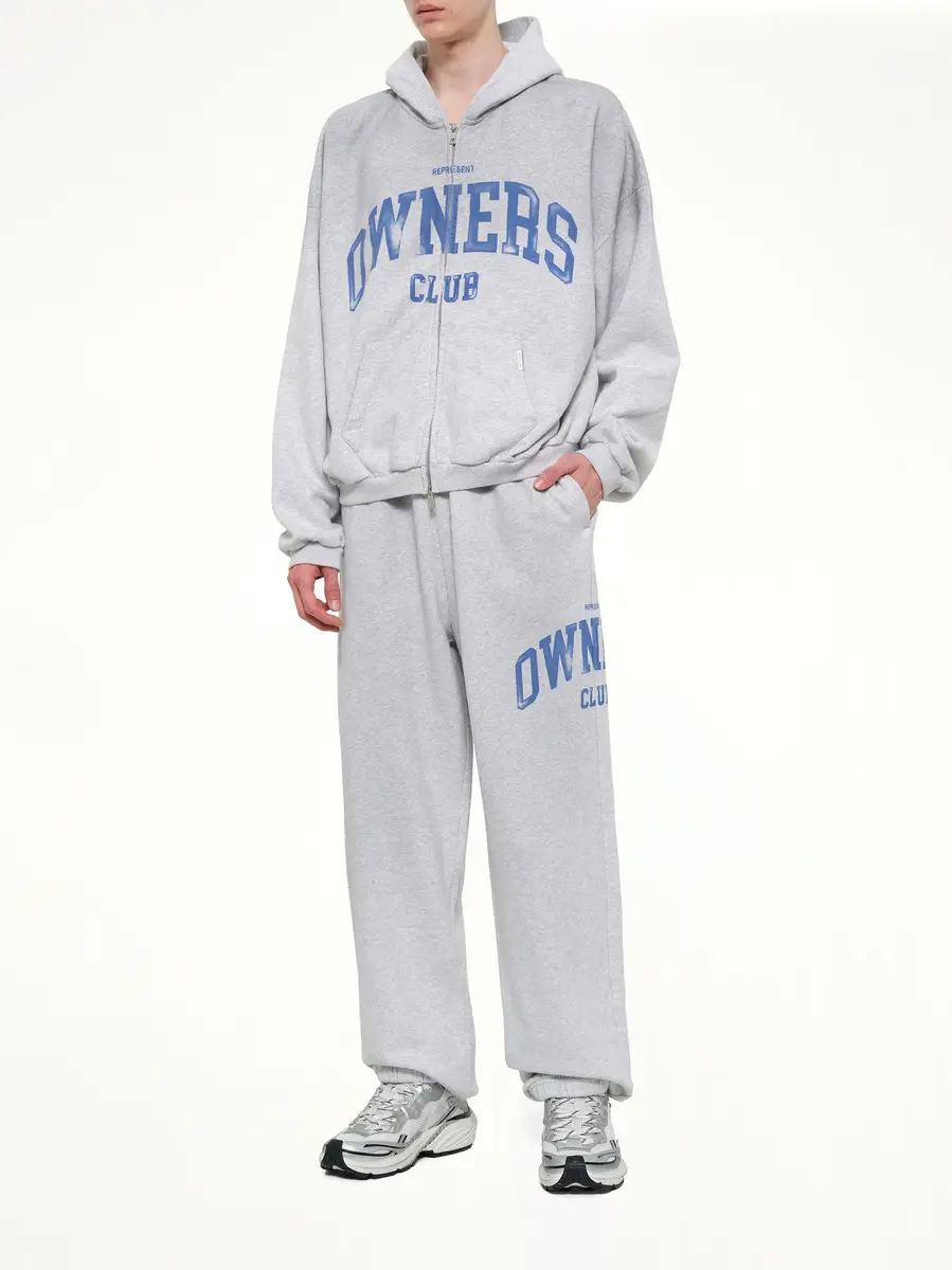 Represent Represent Owners Club Sweatpant in Sprayed Ice Grey Marl | Thumbnail 4 Represent Represent Owners Club Sweatpant in Sprayed Ice Grey Marl | Thumbnail 4