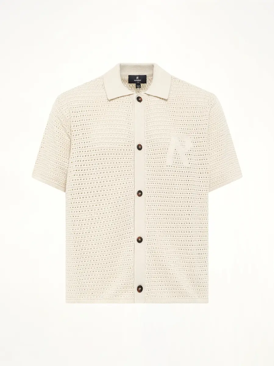 Represent Pico Knit Shirt in Ecru | Thumbnail 2