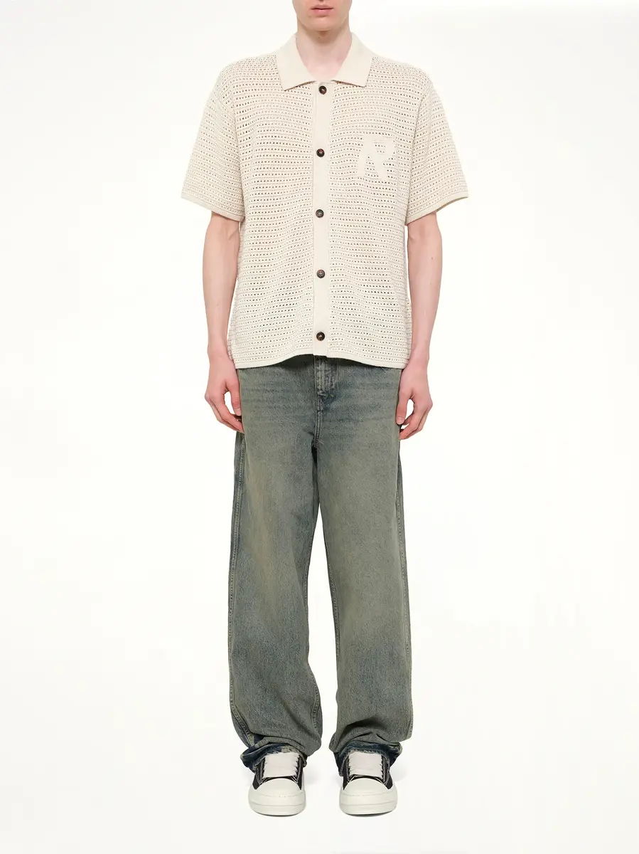 Represent Pico Knit Shirt in Ecru | Thumbnail 7