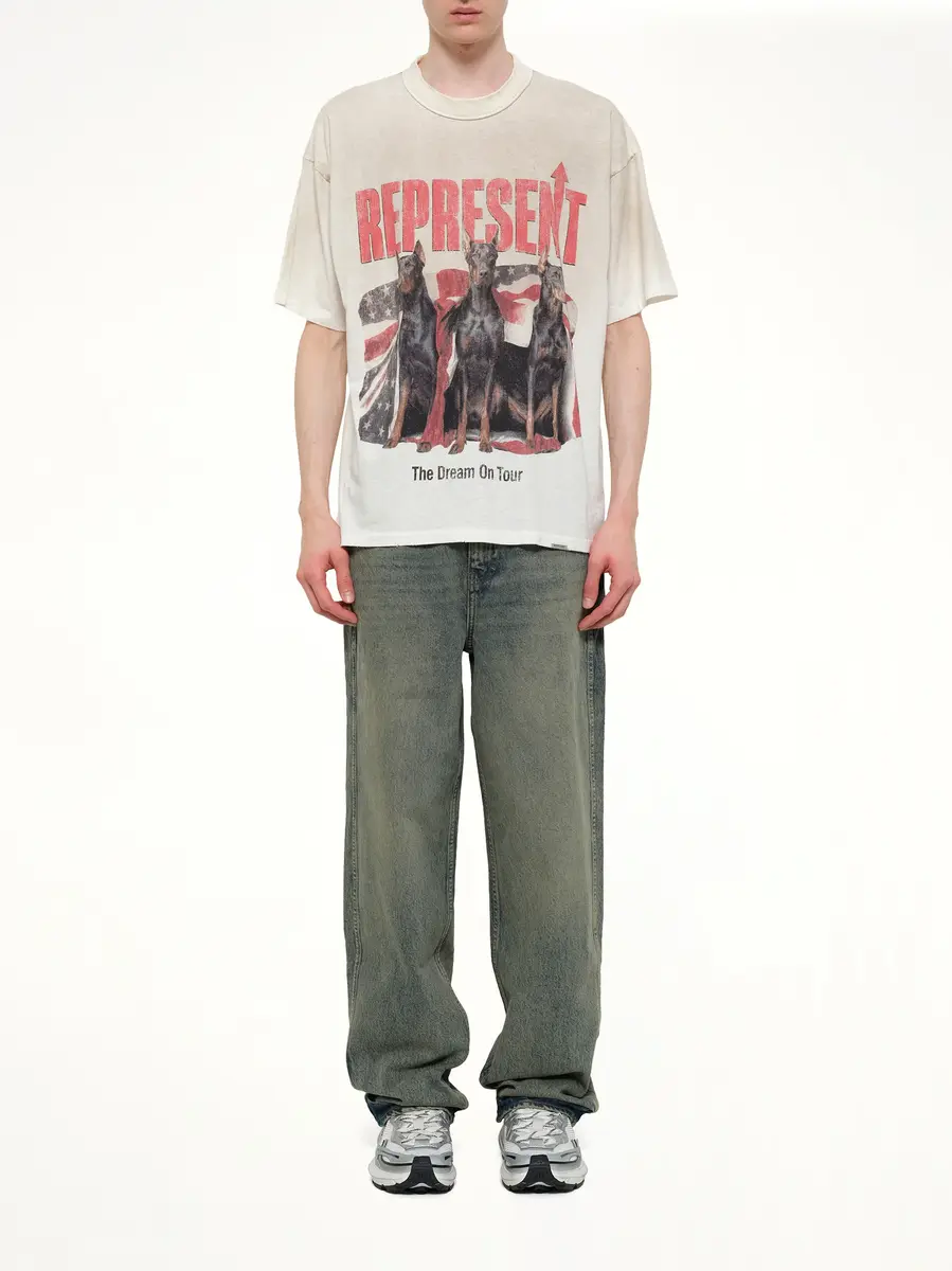 Represent Dream On Tour T-shirt in Washed Ecru | Thumbnail 7 Represent Dream On Tour T-shirt in Washed Ecru | Thumbnail 7