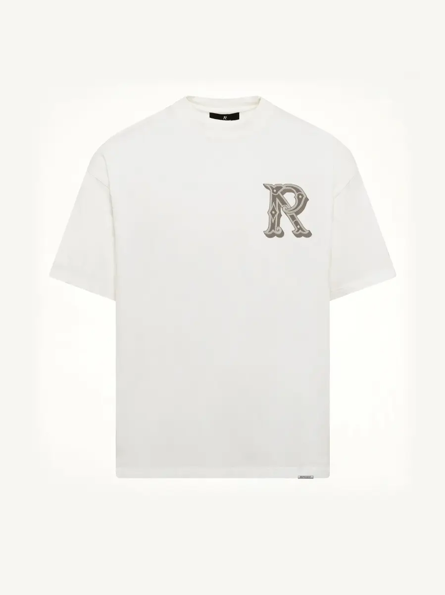 Represent Western Initial T-shirt in Flat White | Thumbnail 2 Represent Western Initial T-shirt in Flat White | Thumbnail 2