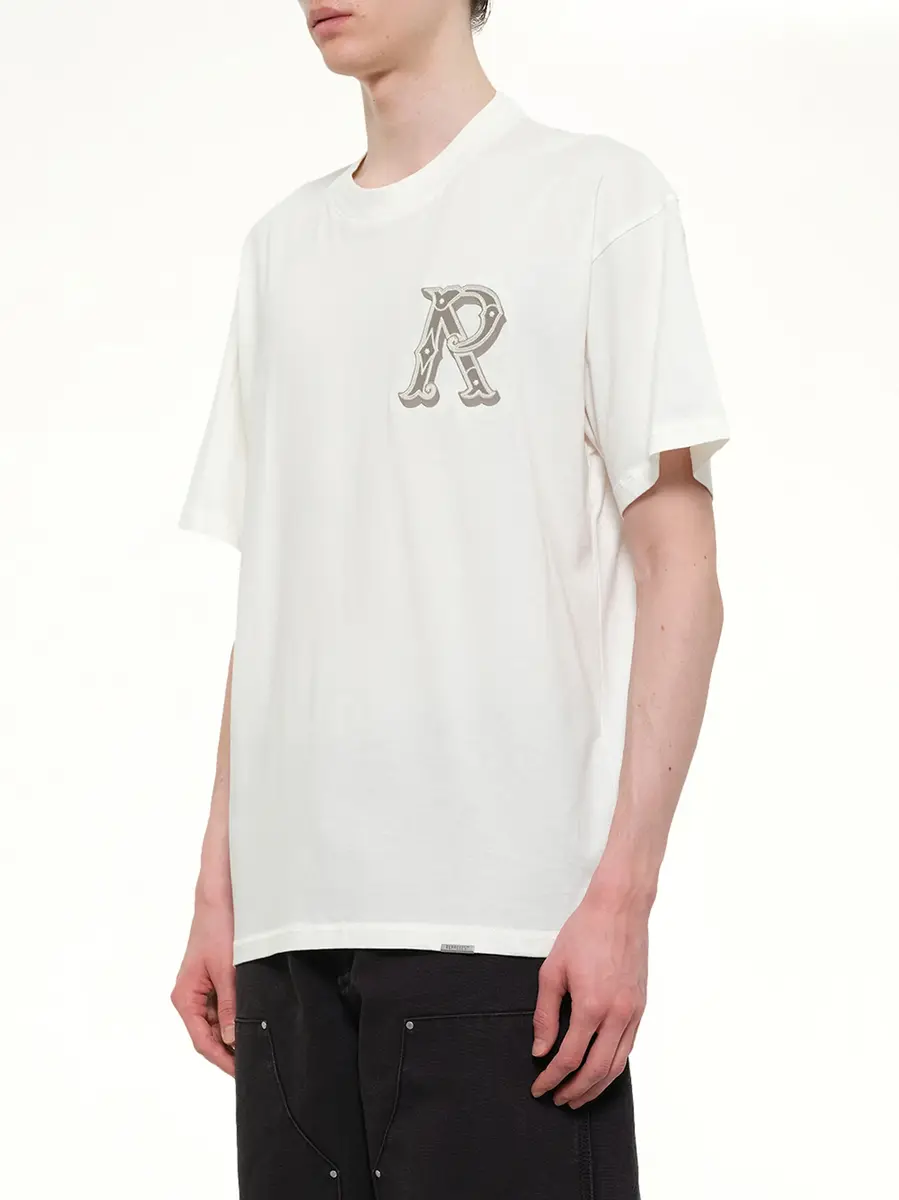 Represent Western Initial T-shirt in Flat White | Thumbnail 3 Represent Western Initial T-shirt in Flat White | Thumbnail 3