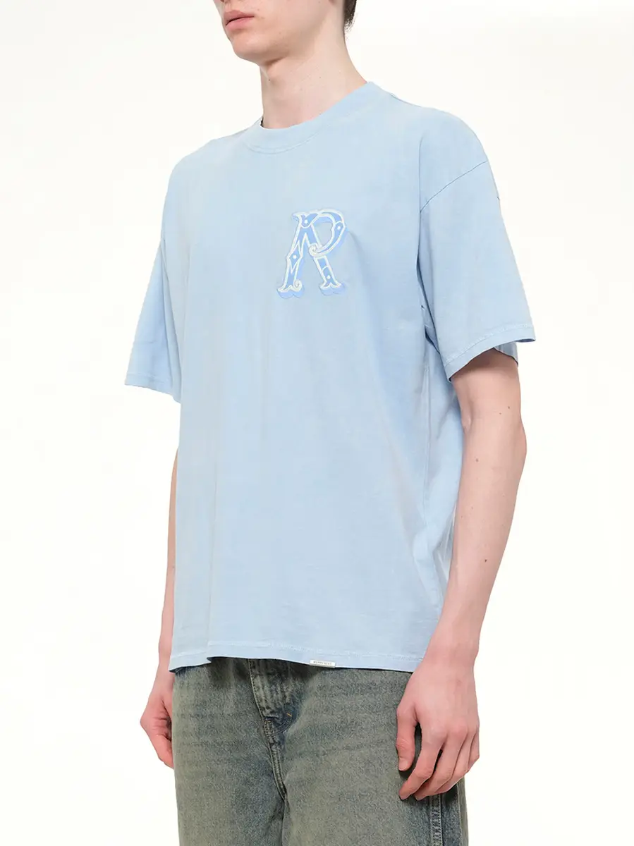 Represent Western Initial T-shirt in Mountain Bluebird | Thumbnail 3 Represent Western Initial T-shirt in Mountain Bluebird | Thumbnail 3
