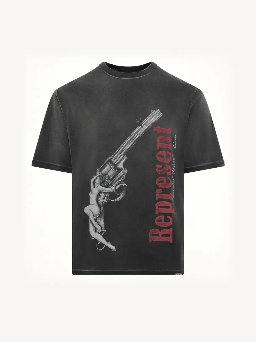 Represent Loaded With Love T-shirt in Stained Black | Thumbnail 2 Represent Loaded With Love T-shirt in Stained Black | Thumbnail 2