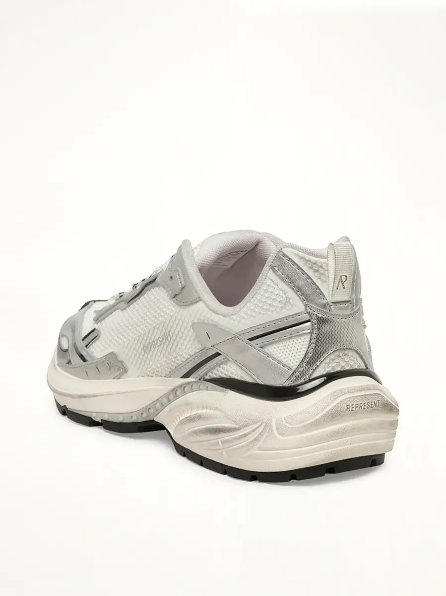 Represent Storm Deconstructed Sneaker in Flat White/silver | Thumbnail 3