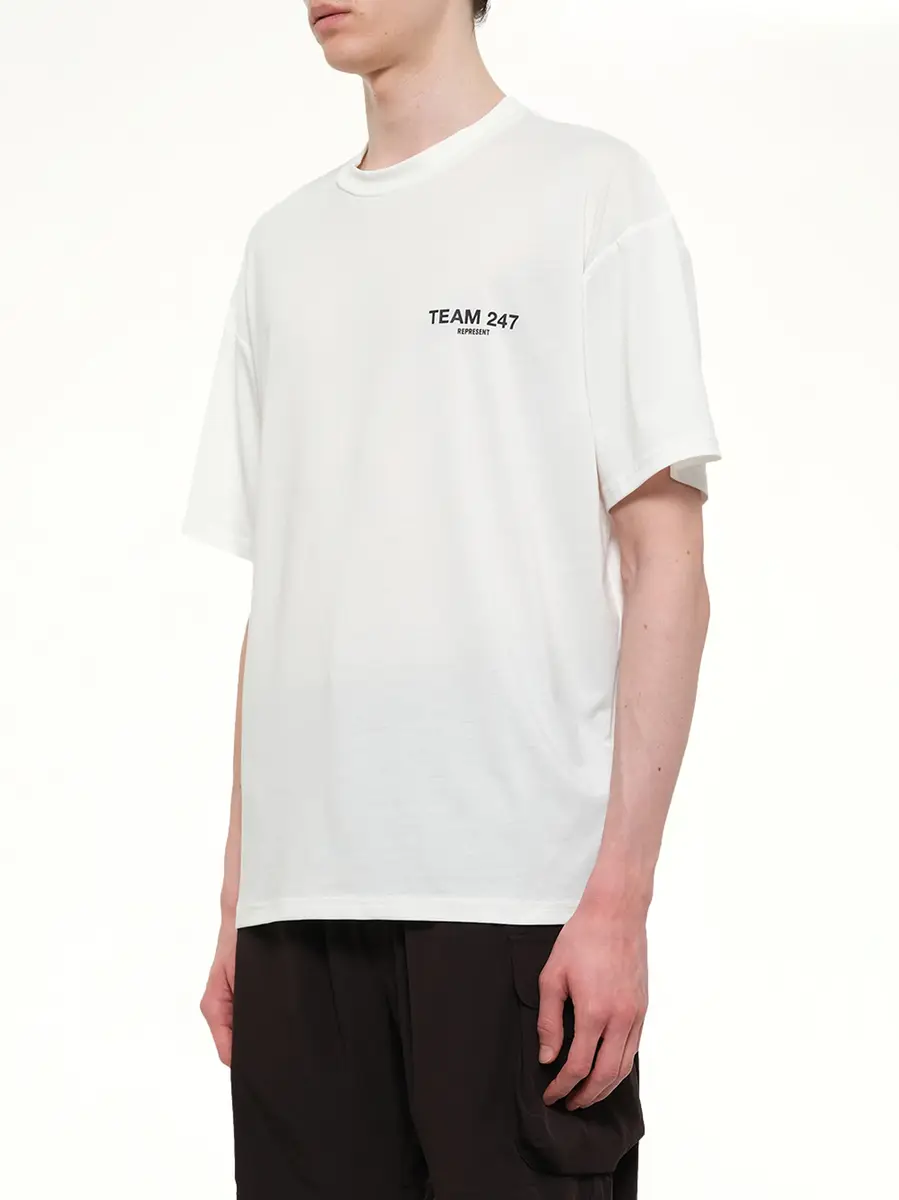 Represent Team 247 Oversized T-shirt in Flat White | Thumbnail 3 Represent Team 247 Oversized T-shirt in Flat White | Thumbnail 3