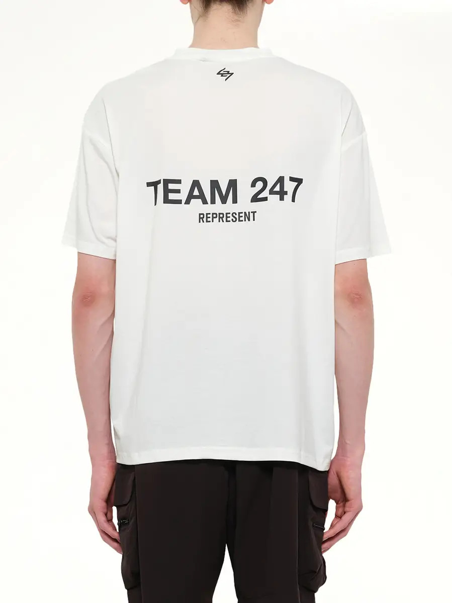 Represent Team 247 Oversized T-shirt in Flat White | Thumbnail 5 Represent Team 247 Oversized T-shirt in Flat White | Thumbnail 5