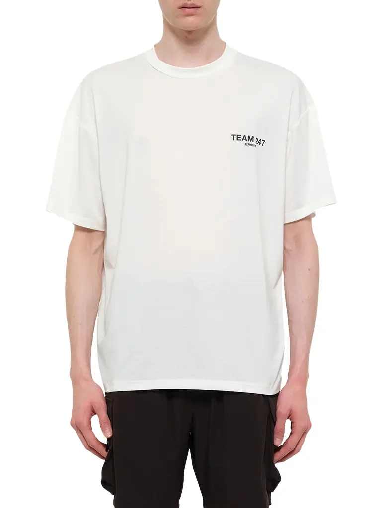 Represent Team 247 Oversized T-shirt in Flat White