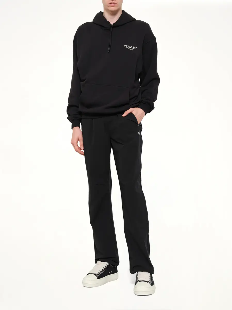 Represent Team 247 Straight Leg Track Pant in Jet Black | Thumbnail 4 Represent Team 247 Straight Leg Track Pant in Jet Black | Thumbnail 4