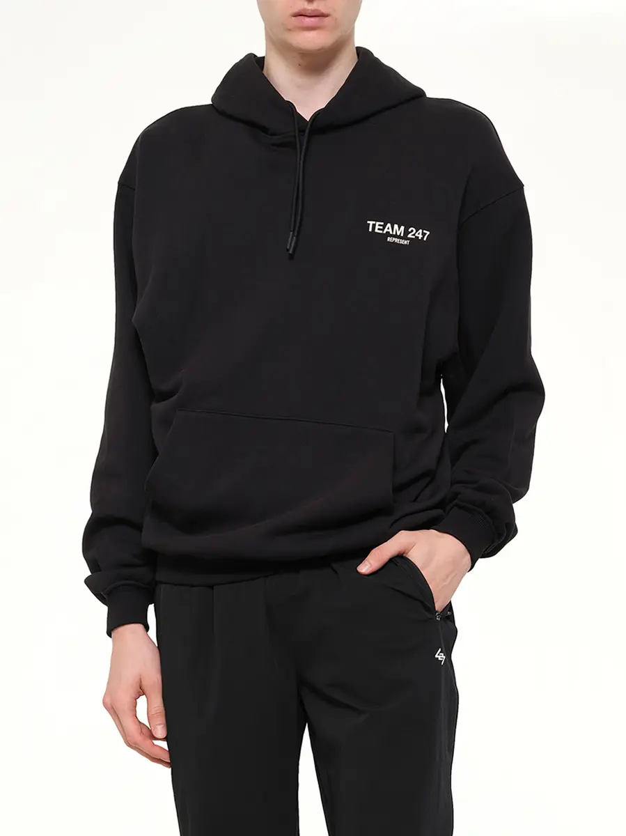 Represent Team 247 Straight Leg Track Pant in Jet Black | Thumbnail 6 Represent Team 247 Straight Leg Track Pant in Jet Black | Thumbnail 6