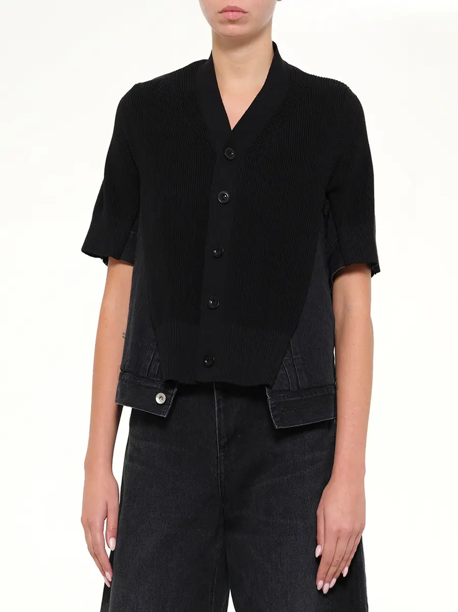 Sacai Denim x Knit SS Cardigan | Thumbnail 6 Sacai Denim x Knit SS Cardigan | Thumbnail 6