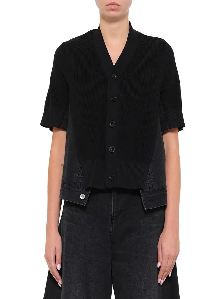 Sacai Denim x Knit SS Cardigan