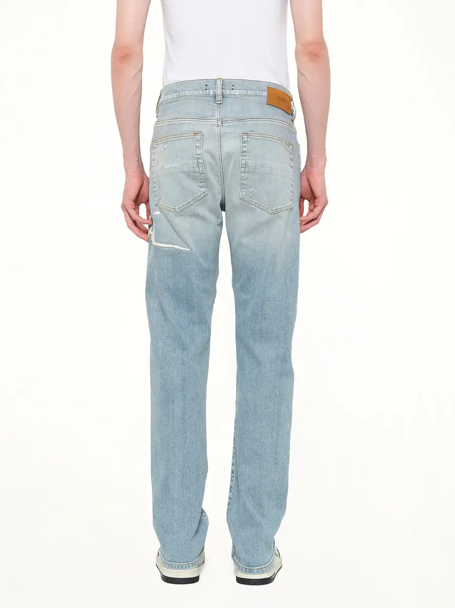 AMIRI Amiri Repaired Slim Jean in Worn Slate | Thumbnail 5 AMIRI Amiri Repaired Slim Jean in Worn Slate | Thumbnail 5