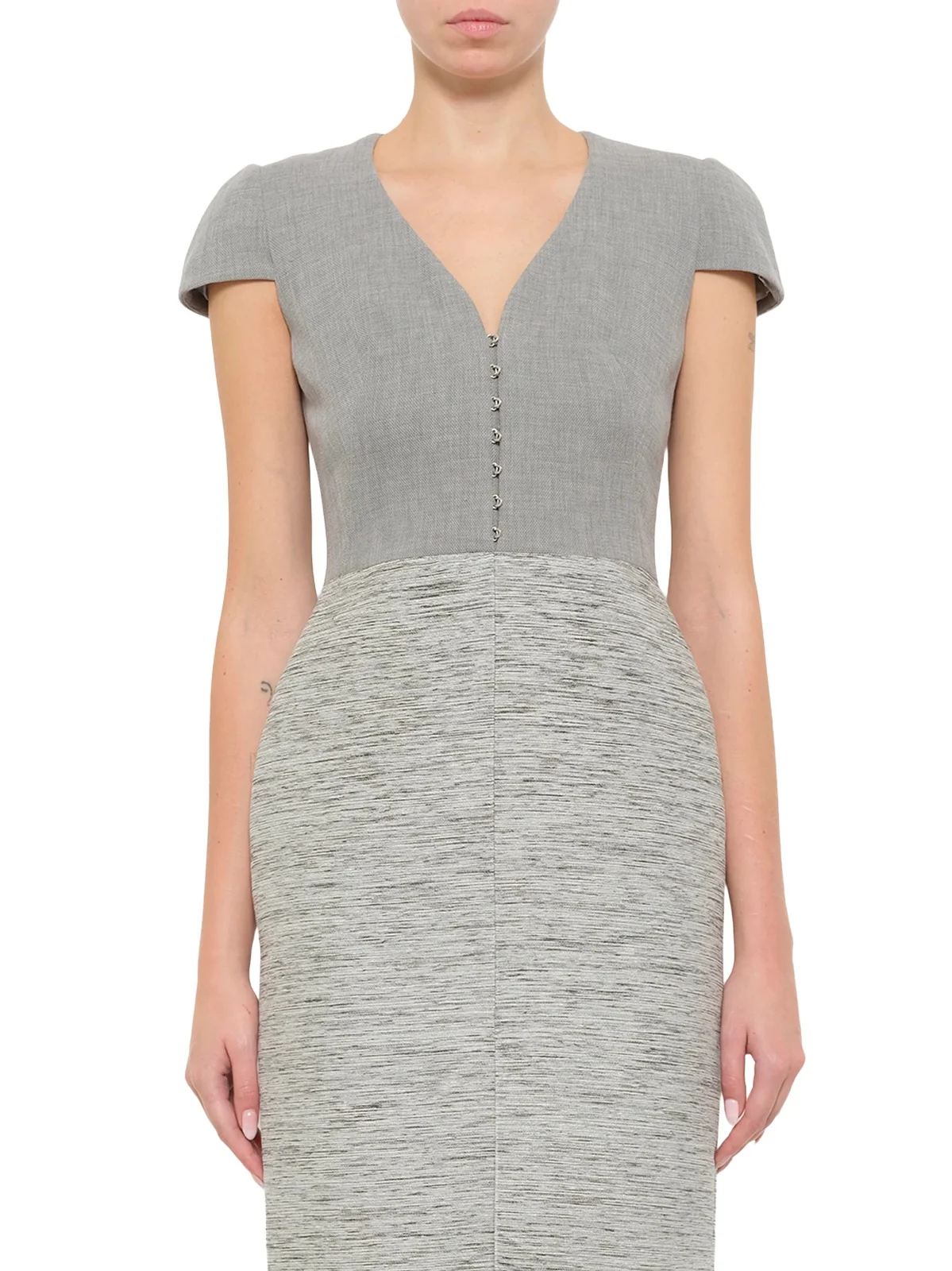 Alexander McQueen Alexander Mcqueen - Silver Pencil Dress