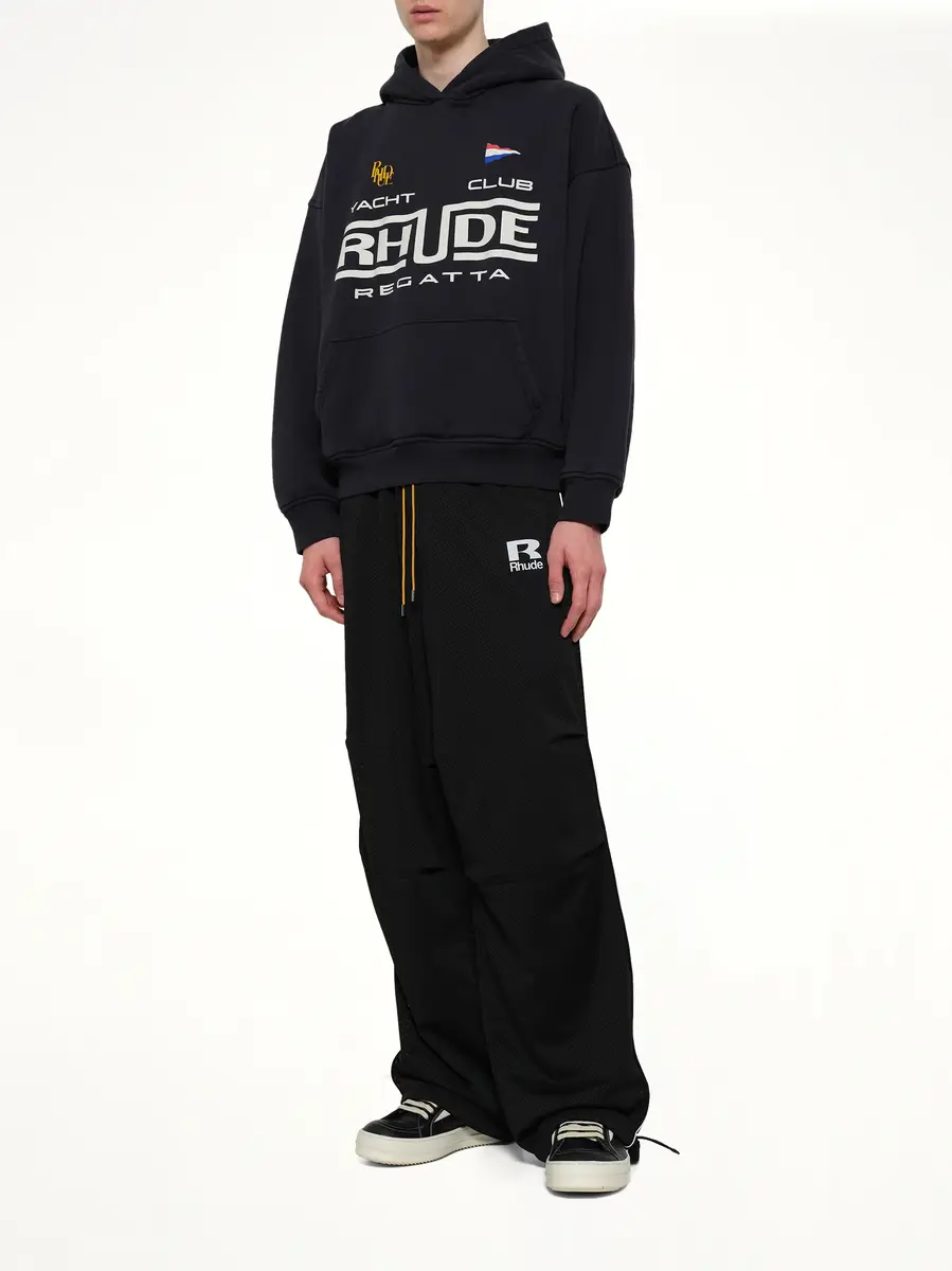 Rhude Rhude Regatta Club Hoodie in Vintage Black/white | Thumbnail 4 Rhude Rhude Regatta Club Hoodie in Vintage Black/white | Thumbnail 4