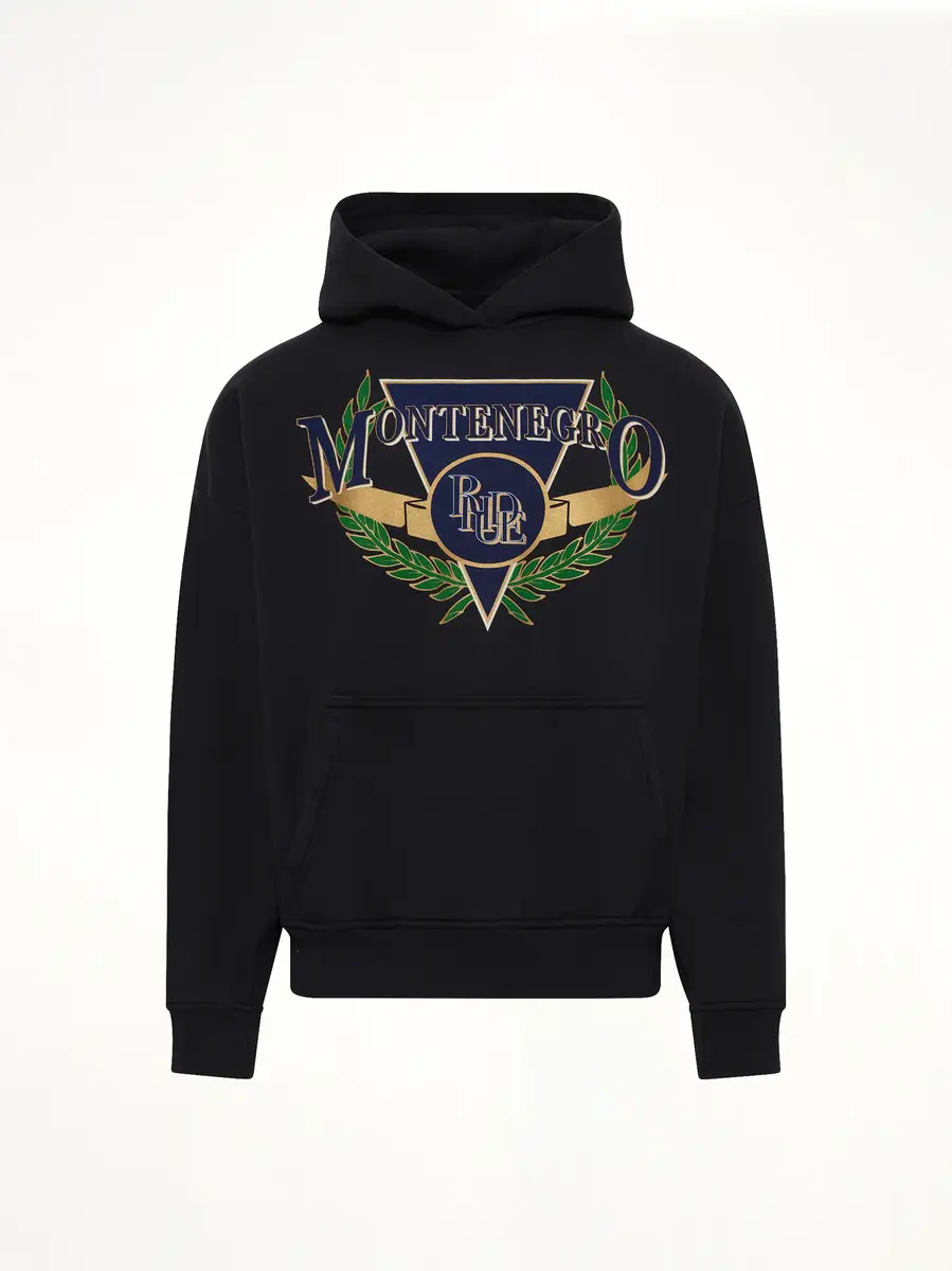 Rhude Montenegro Regatta Hoodie in Vintage Black/navy | Thumbnail 2 Rhude Montenegro Regatta Hoodie in Vintage Black/navy | Thumbnail 2
