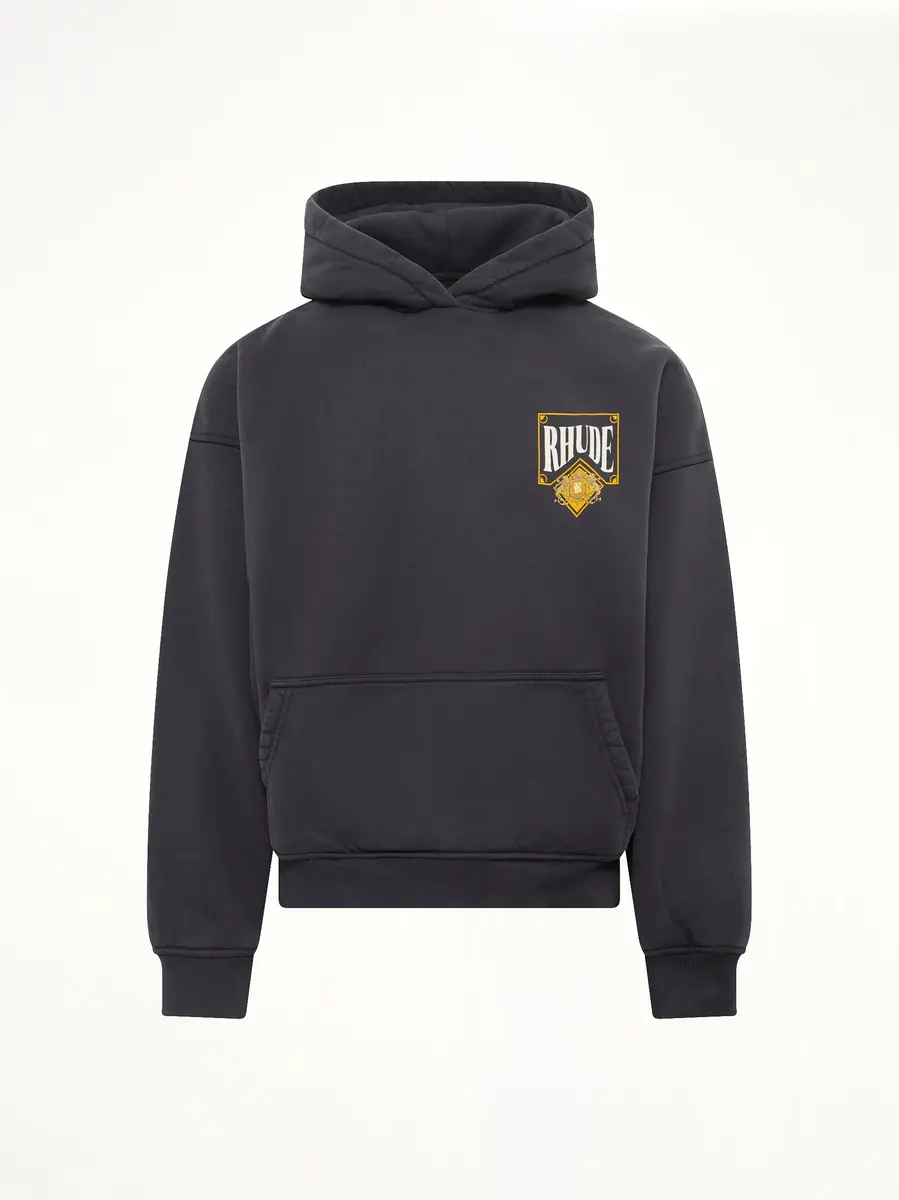 Rhude Rhude Playing Card Hoodie in Vintage Black | Thumbnail 2 Rhude Rhude Playing Card Hoodie in Vintage Black | Thumbnail 2