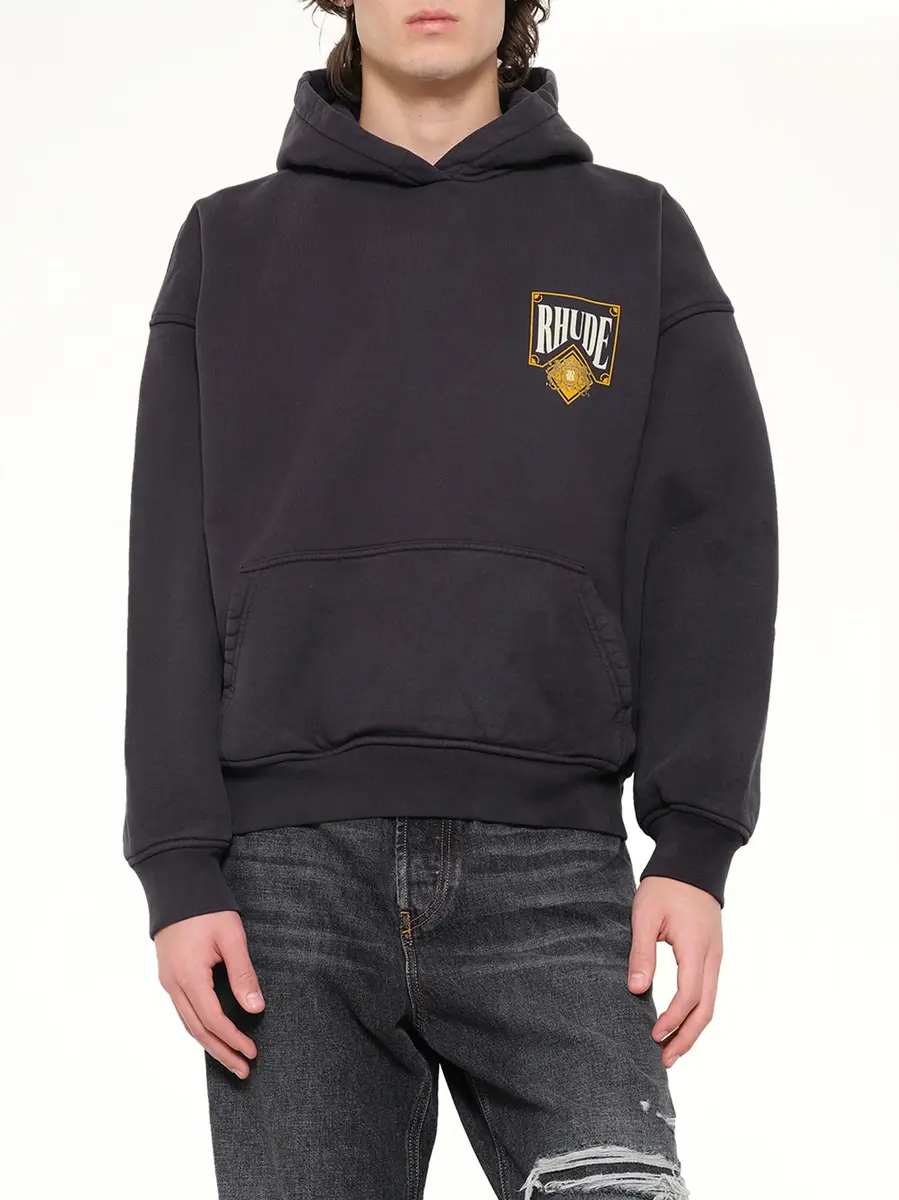 Rhude Rhude Playing Card Hoodie in Vintage Black | Thumbnail 6 Rhude Rhude Playing Card Hoodie in Vintage Black | Thumbnail 6