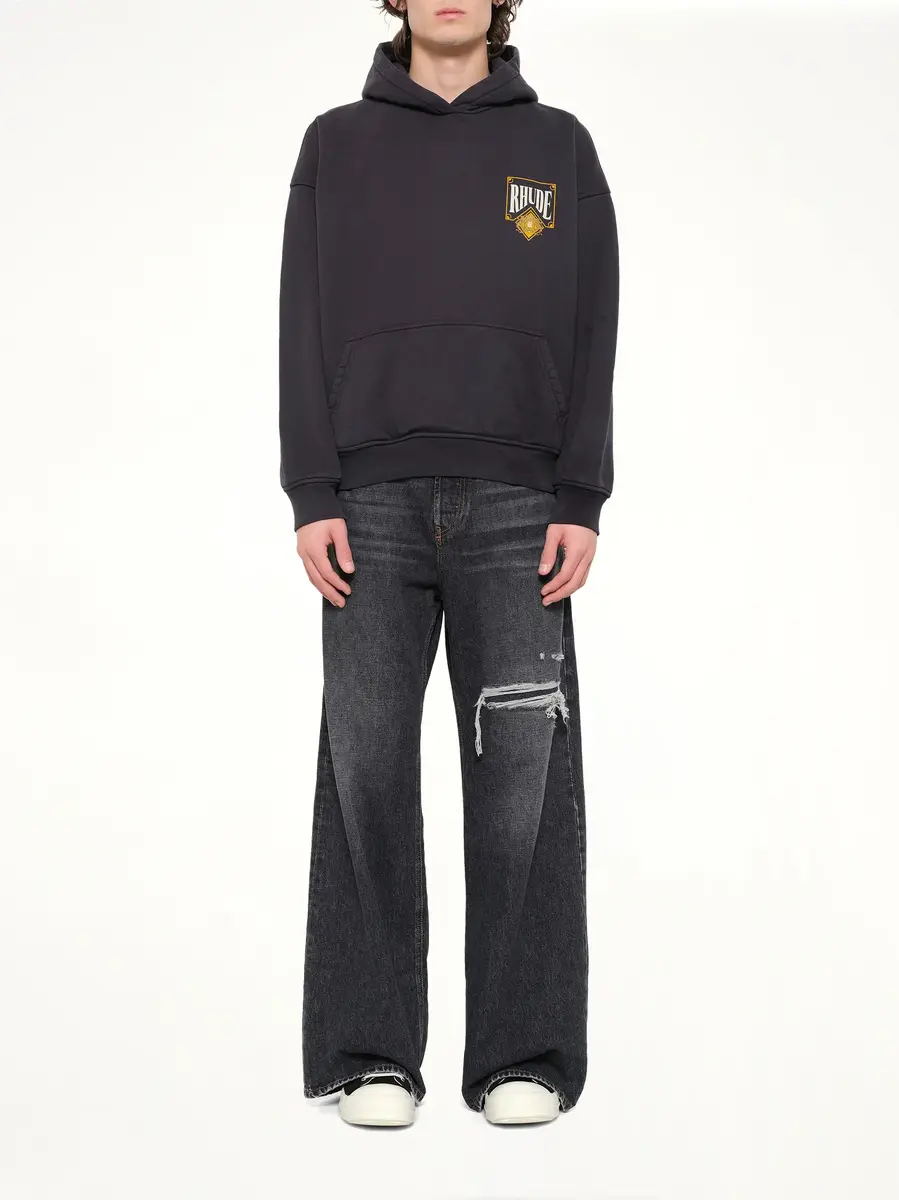 Rhude Rhude Playing Card Hoodie in Vintage Black | Thumbnail 7 Rhude Rhude Playing Card Hoodie in Vintage Black | Thumbnail 7
