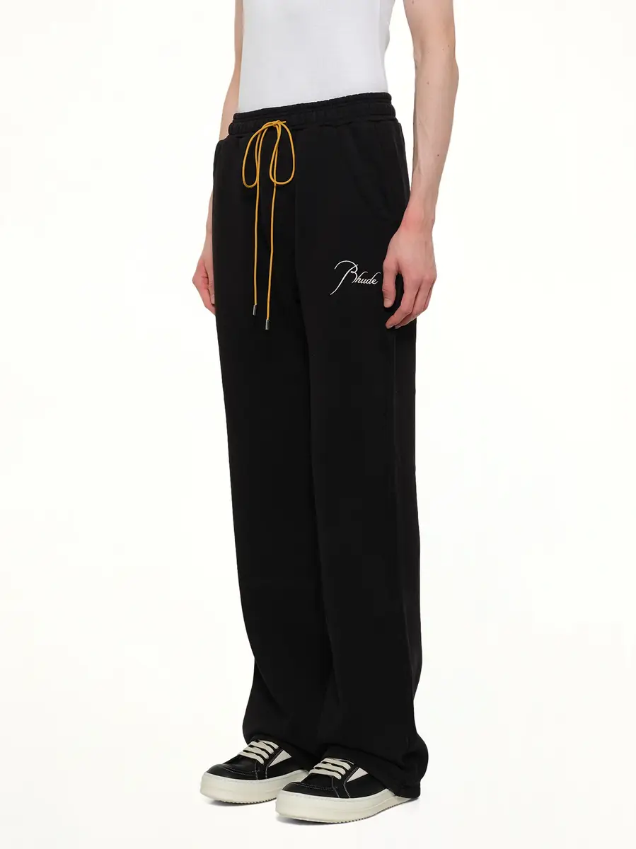 Rhude Classique Sweatpant in Black/white | Thumbnail 3 Rhude Classique Sweatpant in Black/white | Thumbnail 3