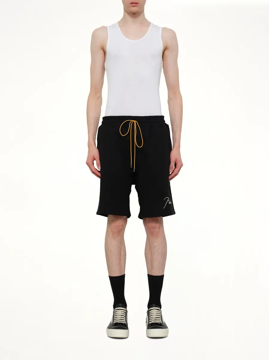 Rhude Classique Sweatshorts in Black/white | Thumbnail 7 Rhude Classique Sweatshorts in Black/white | Thumbnail 7