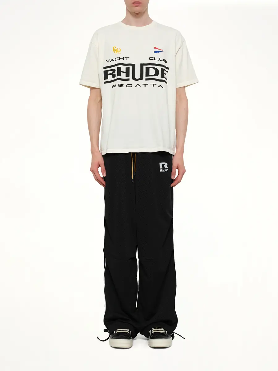 Rhude Rhude Regatta Club T-shirt in Vintage White/black | Thumbnail 7 Rhude Rhude Regatta Club T-shirt in Vintage White/black | Thumbnail 7