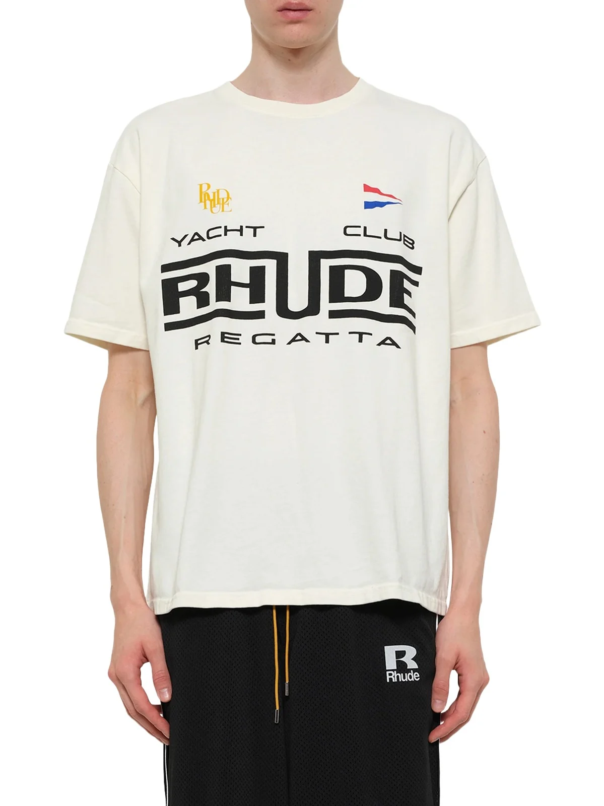 Rhude Rhude Regatta Club T-shirt in Vintage White/black
