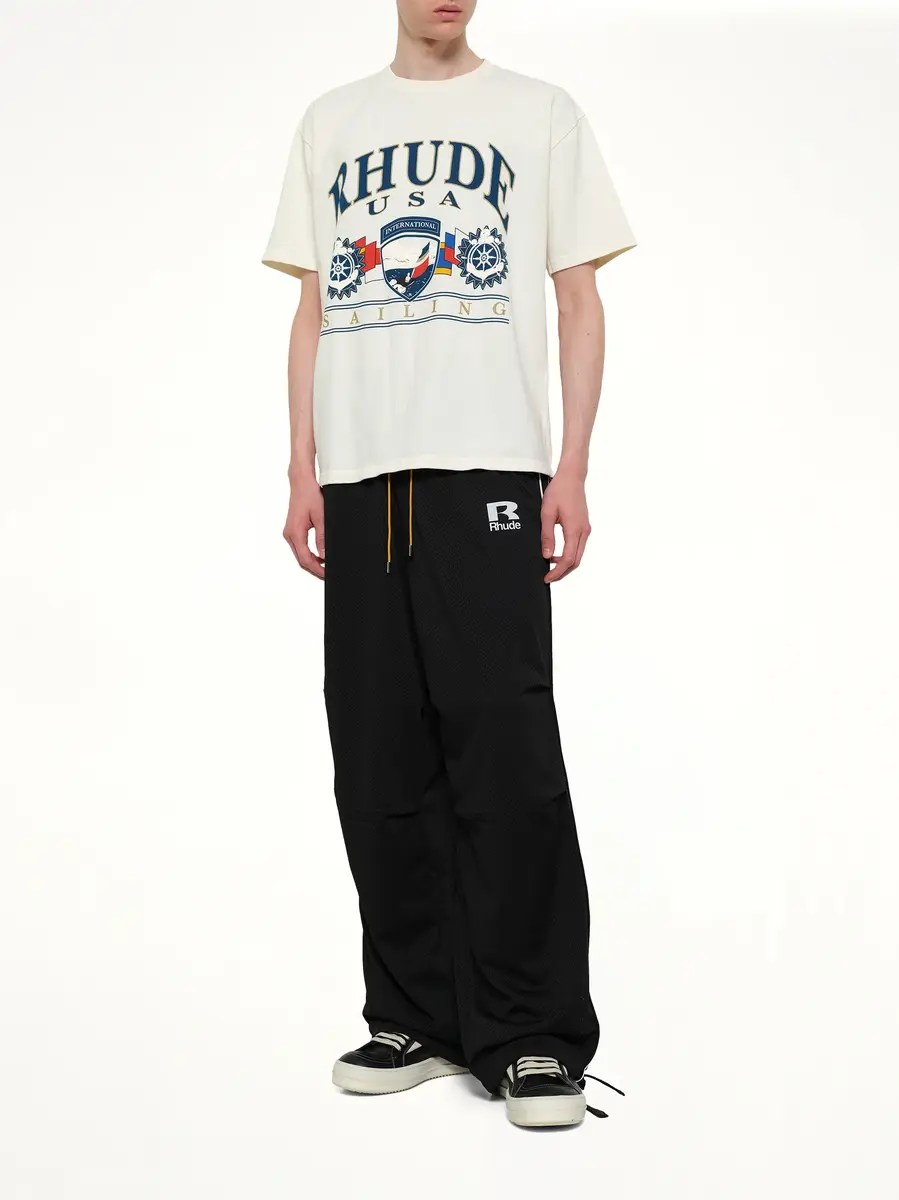 Rhude Usa Sailing Icon T-shirt in Vintage White | Thumbnail 4 Rhude Usa Sailing Icon T-shirt in Vintage White | Thumbnail 4