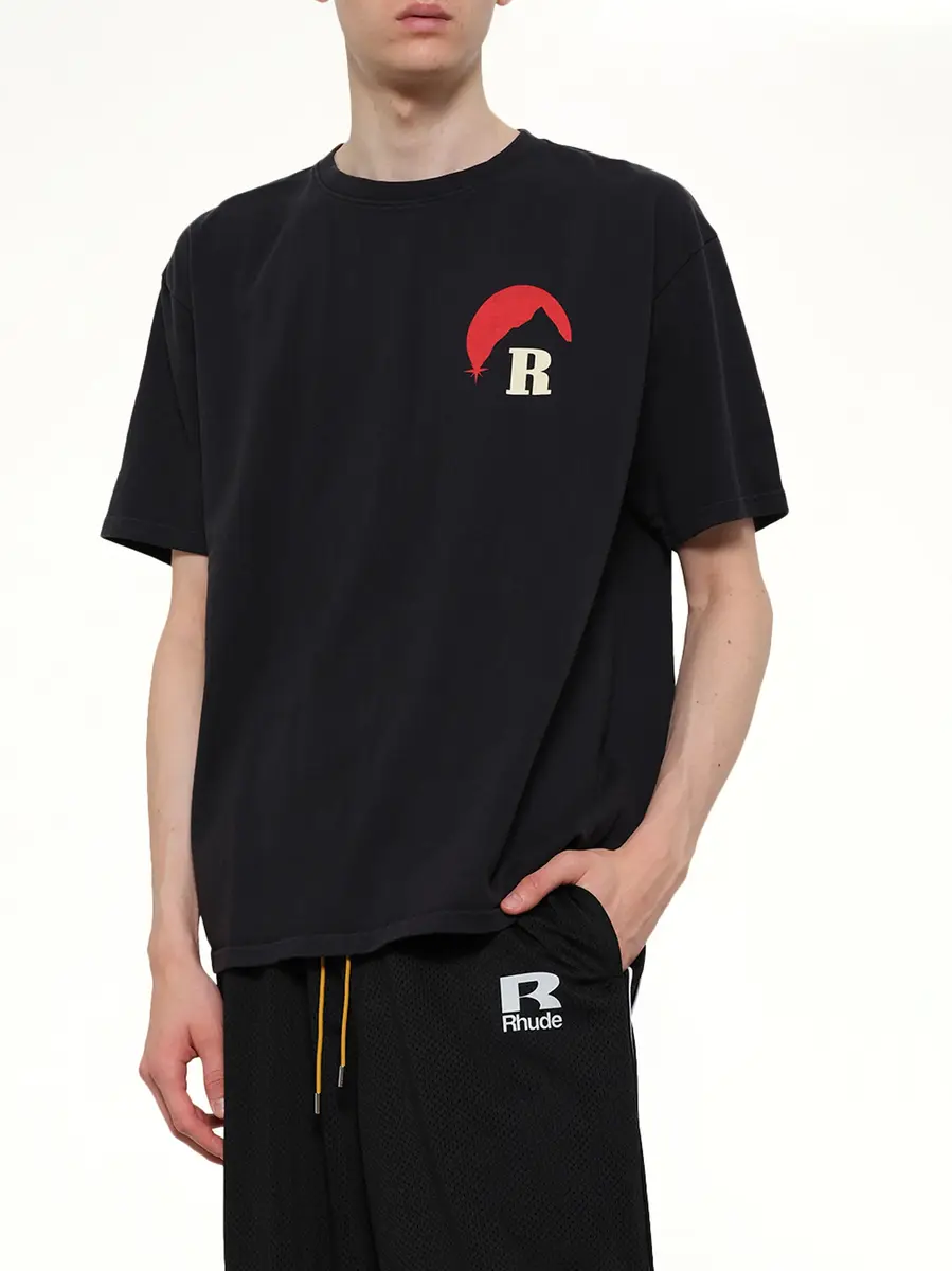 Rhude Moonlight Regatta T-shirt in Vintage Black | Thumbnail 6 Rhude Moonlight Regatta T-shirt in Vintage Black | Thumbnail 6