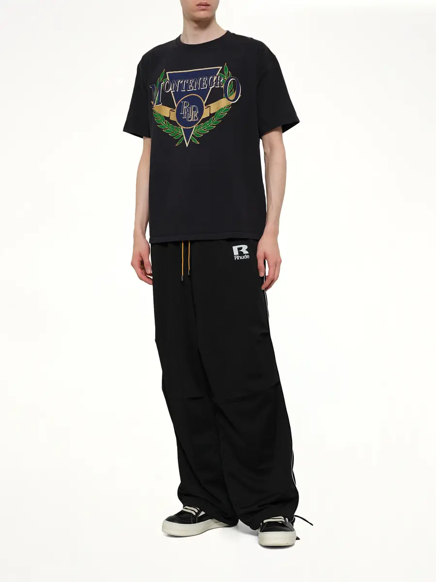 Rhude Montenegro Regatta T-shirt in Vintage Black | Thumbnail 4 Rhude Montenegro Regatta T-shirt in Vintage Black | Thumbnail 4