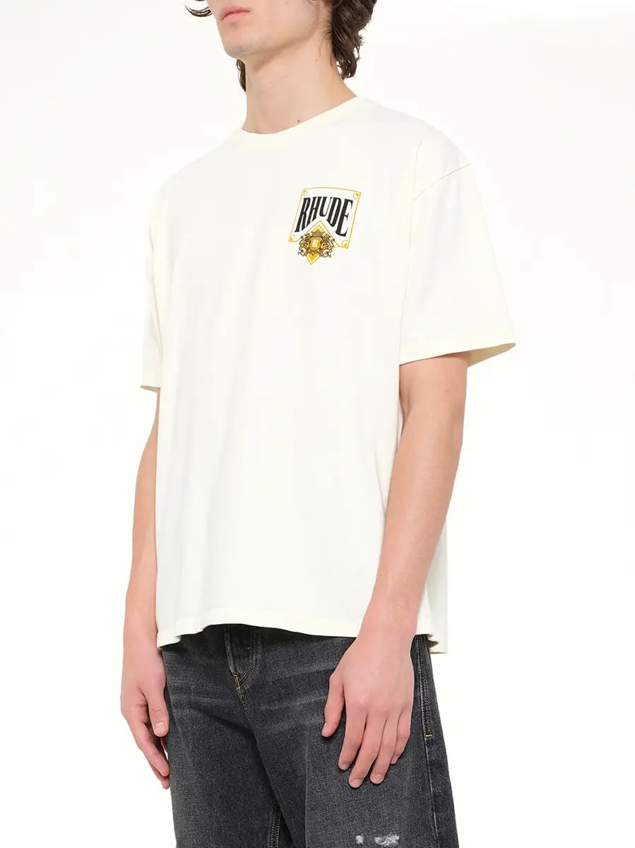 Rhude Rhude Playing Card T-shirt in Vintage White | Thumbnail 3 Rhude Rhude Playing Card T-shirt in Vintage White | Thumbnail 3