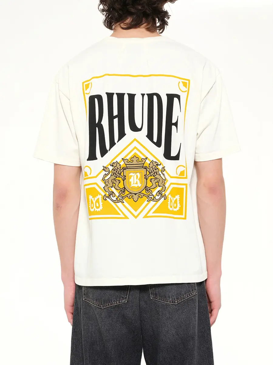Rhude Rhude Playing Card T-shirt in Vintage White | Thumbnail 5 Rhude Rhude Playing Card T-shirt in Vintage White | Thumbnail 5