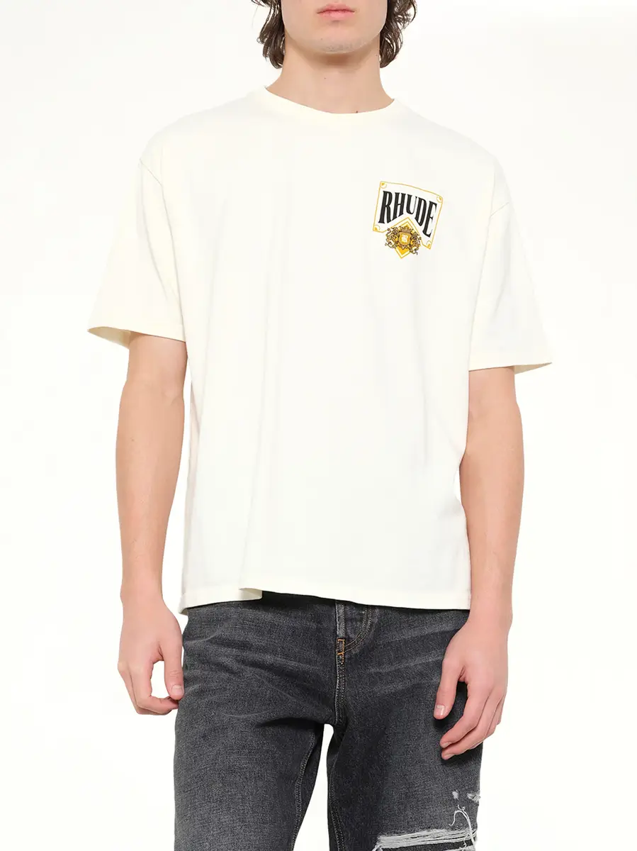 Rhude Rhude Playing Card T-shirt in Vintage White | Thumbnail 6 Rhude Rhude Playing Card T-shirt in Vintage White | Thumbnail 6