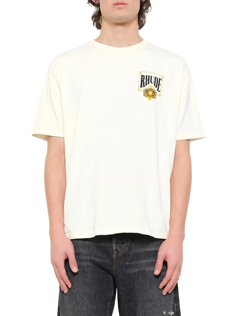 Rhude Rhude Playing Card T-shirt in Vintage White