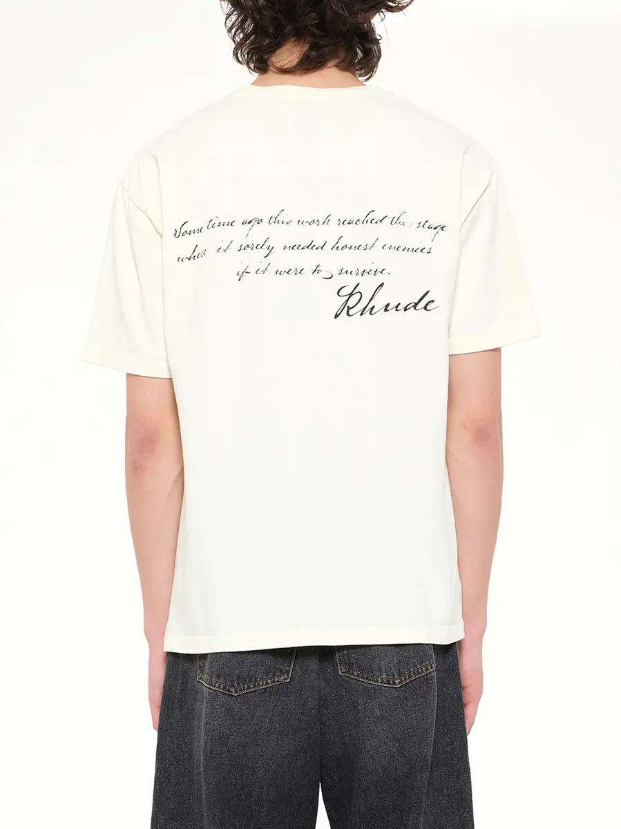 Rhude Montenegro Morada T-shirt in Vintage White | Thumbnail 5 Rhude Montenegro Morada T-shirt in Vintage White | Thumbnail 5
