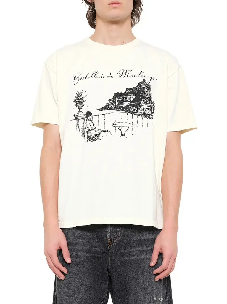 Rhude Montenegro Morada T-shirt in Vintage White