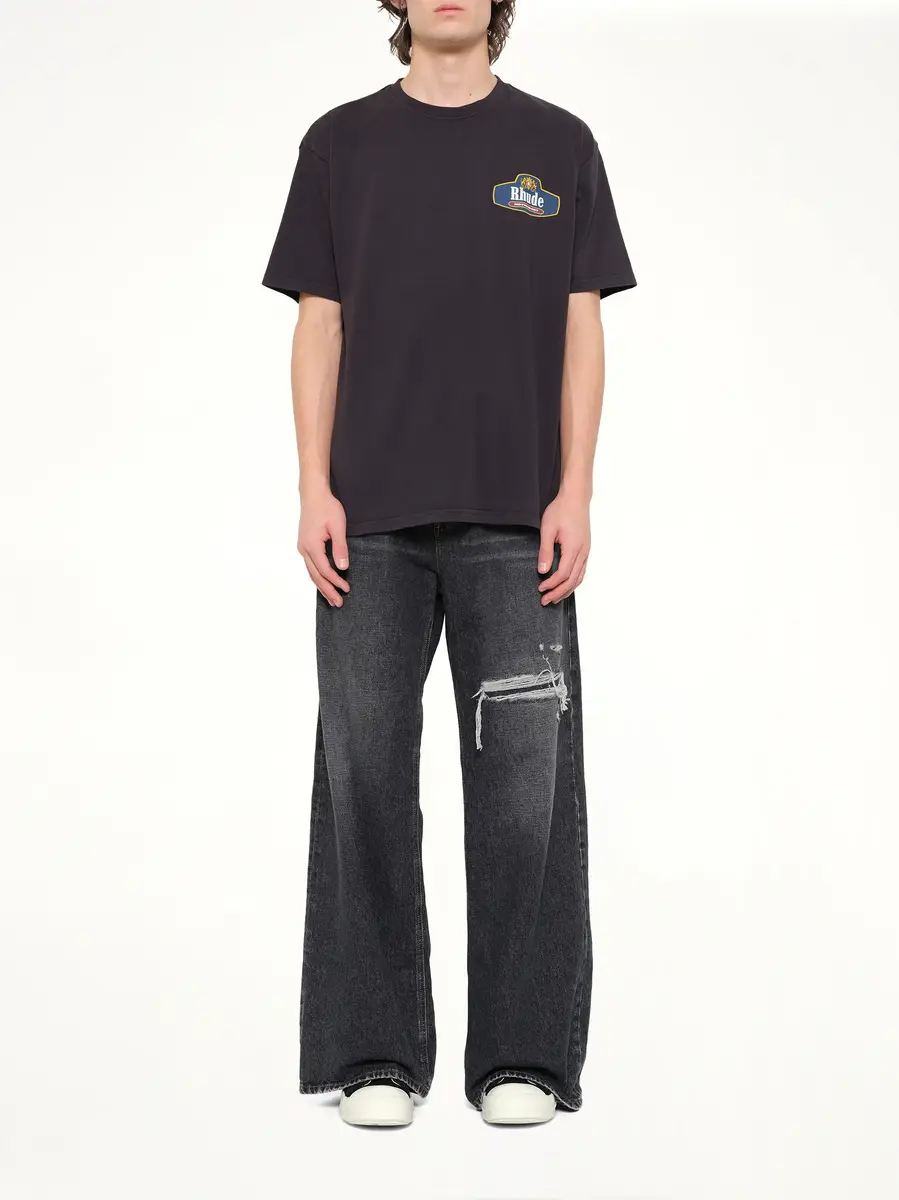 Rhude Rhude Racing Crest T-shirt in Vintage Black | Thumbnail 7 Rhude Rhude Racing Crest T-shirt in Vintage Black | Thumbnail 7