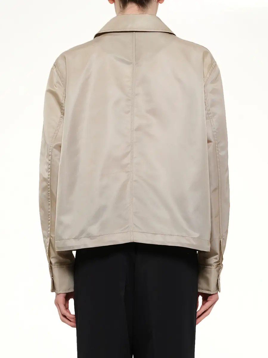 AMI PARIS Ami De Coeur Coach Jacket in Beige Taupe | Thumbnail 5 AMI PARIS Ami De Coeur Coach Jacket in Beige Taupe | Thumbnail 5