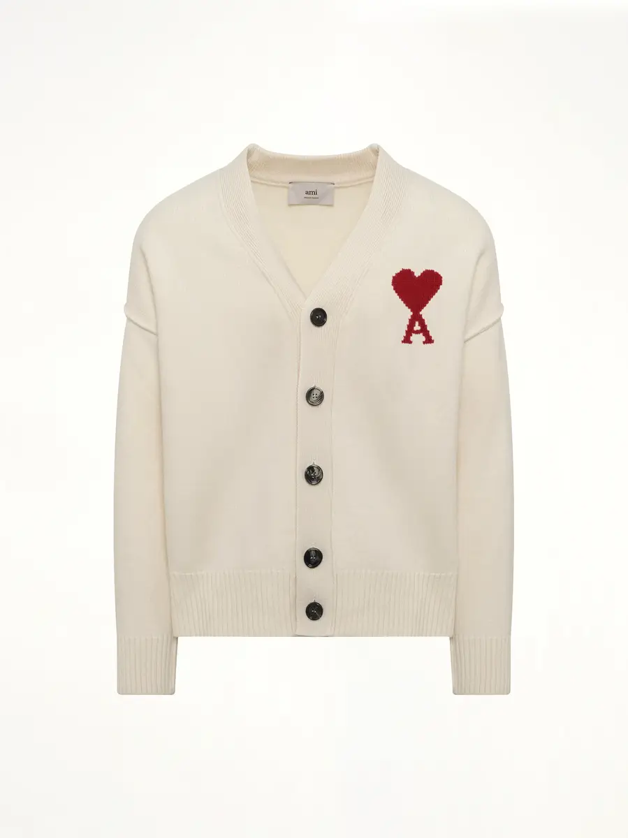 AMI PARIS Ami De Coeur Cardigan | Thumbnail 2 AMI PARIS Ami De Coeur Cardigan | Thumbnail 2