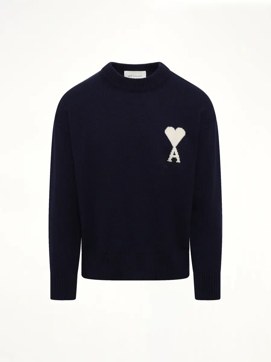 AMI PARIS Contrasted Ami De Coeur Sweater | Thumbnail 2 AMI PARIS Contrasted Ami De Coeur Sweater | Thumbnail 2