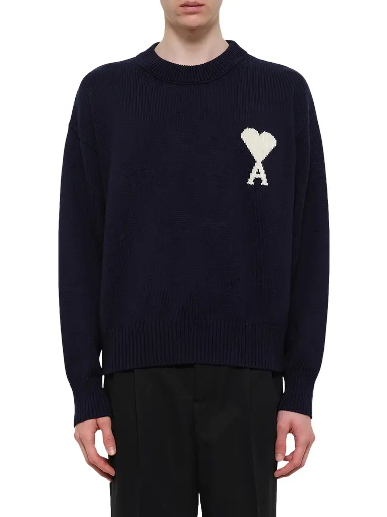 AMI PARIS Contrasted Ami De Coeur Sweater