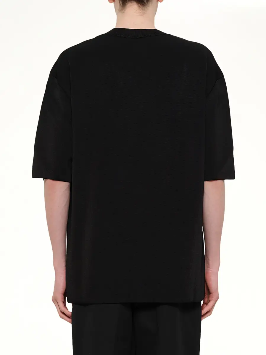 AMI PARIS Short Sleeve V-neck Sweater | Thumbnail 5 AMI PARIS Short Sleeve V-neck Sweater | Thumbnail 5