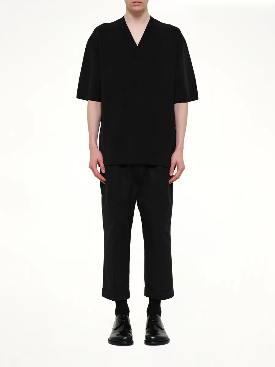 AMI PARIS Short Sleeve V-neck Sweater | Thumbnail 7 AMI PARIS Short Sleeve V-neck Sweater | Thumbnail 7