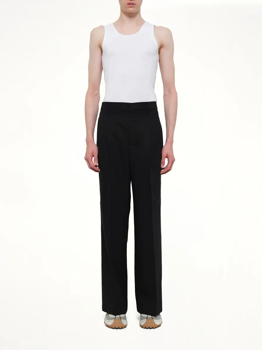 AMI PARIS Low Waist Wide Trouser | Thumbnail 7 AMI PARIS Low Waist Wide Trouser | Thumbnail 7