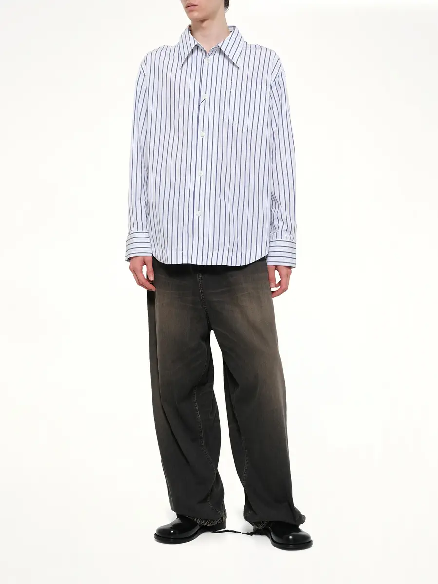 AMI PARIS Embossed Adc Stripe Shirt | Thumbnail 4 AMI PARIS Embossed Adc Stripe Shirt | Thumbnail 4