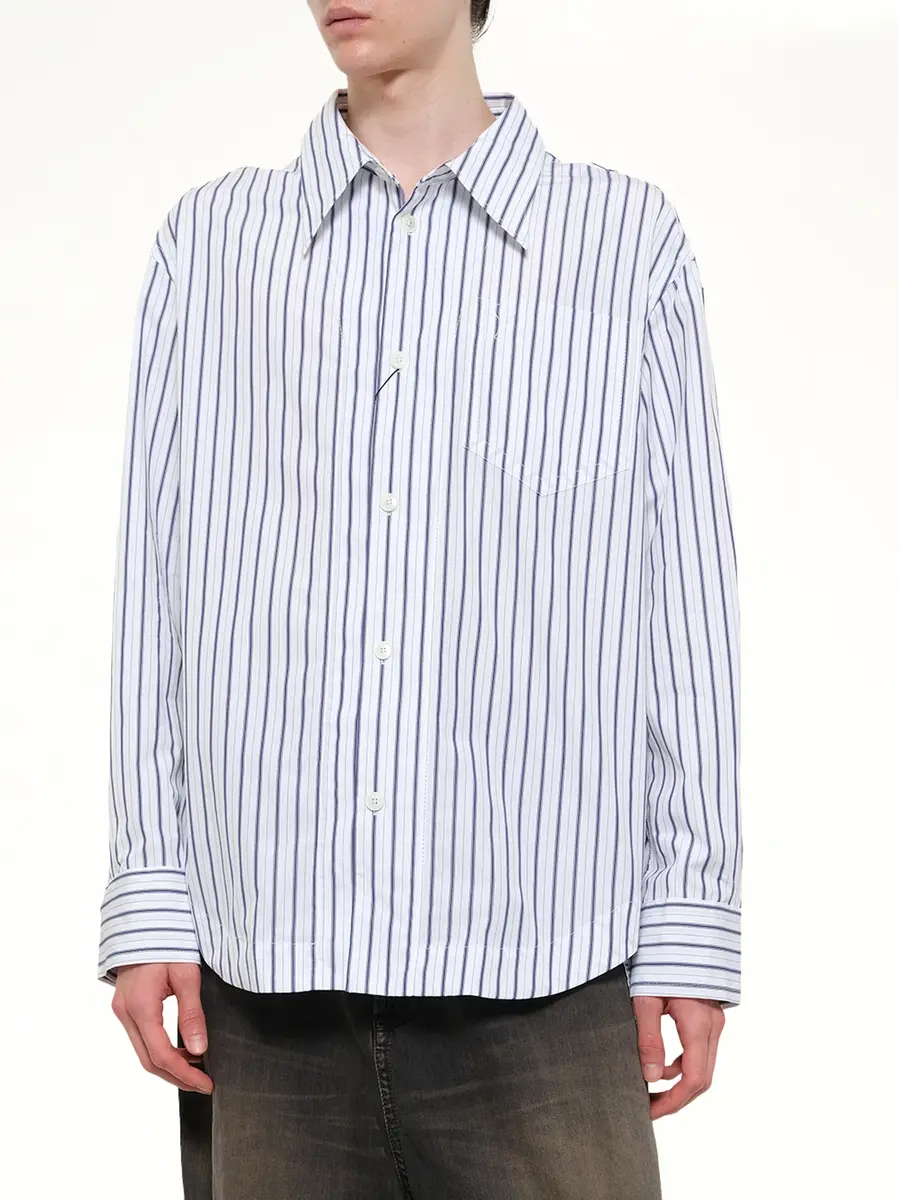 AMI PARIS Embossed Adc Stripe Shirt | Thumbnail 6 AMI PARIS Embossed Adc Stripe Shirt | Thumbnail 6