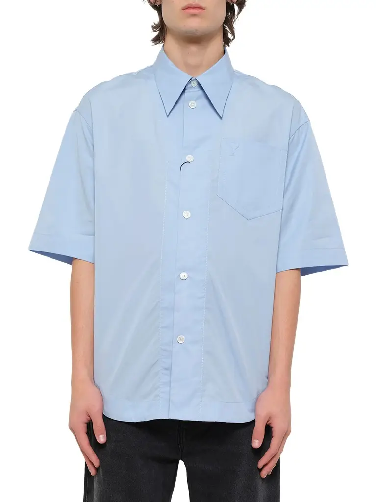 AMI PARIS Camp Collar Short Sleeve Shirt